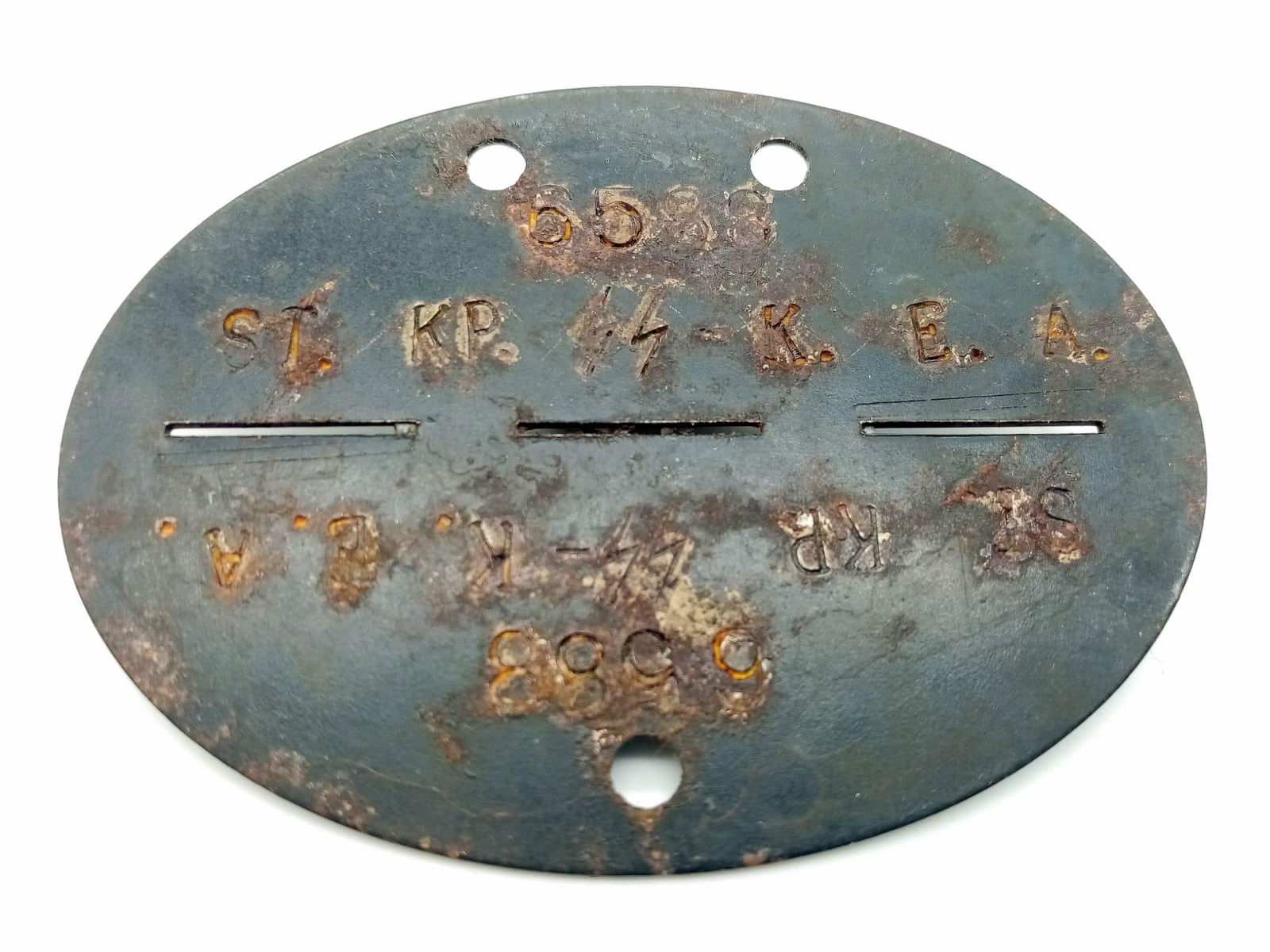 WW2 German Waffen SS Dog Tag.: WW2 German Waffen SS Dog Tag.