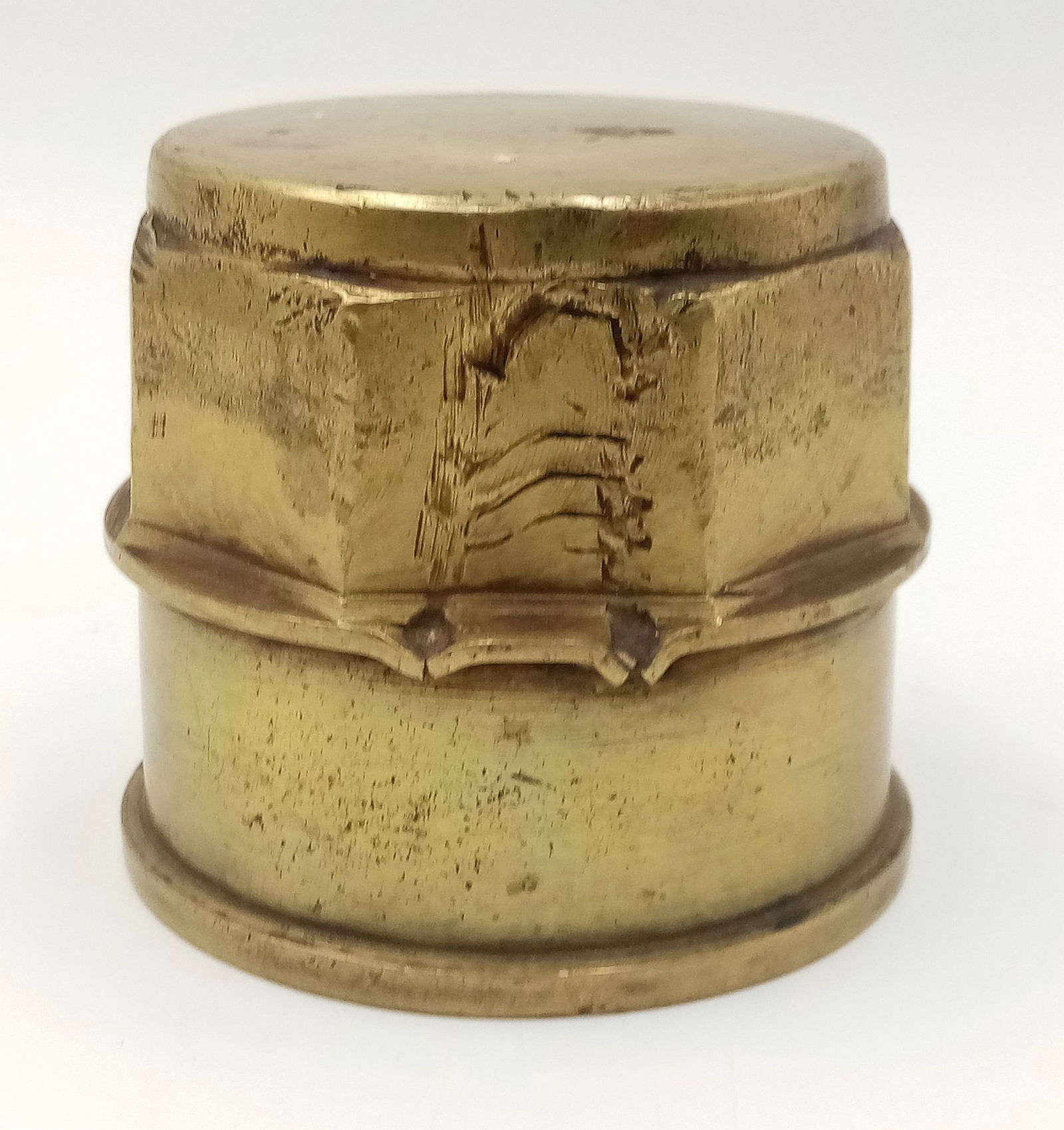 WW1 Cartwheel Boss Dated 1917, From a Farm cart commandeered by the Gov’t for the war effort.  (1 of 3)