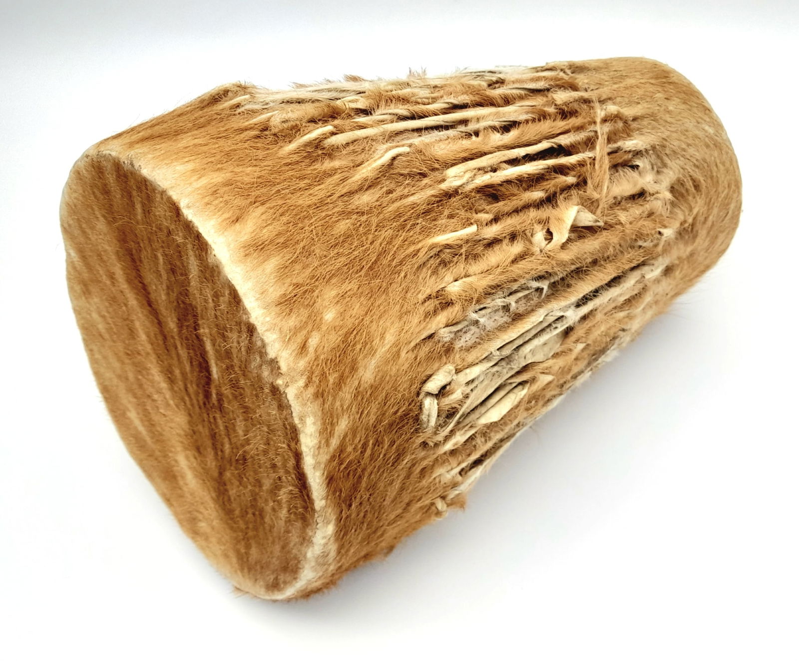 A Vintage Tribal African ritual double ended hand drum. 23cm.: A Vintage Tribal African ritual double ended hand drum. 23cm.