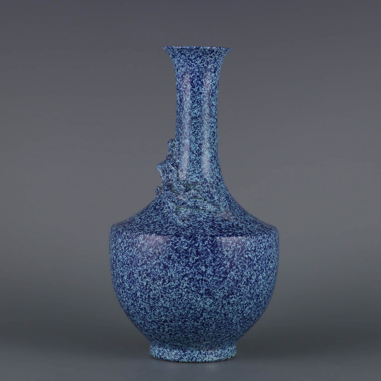 LUJUN GLAZE APPLIQUE DECORATED DRAGON VASE (1 of 9)