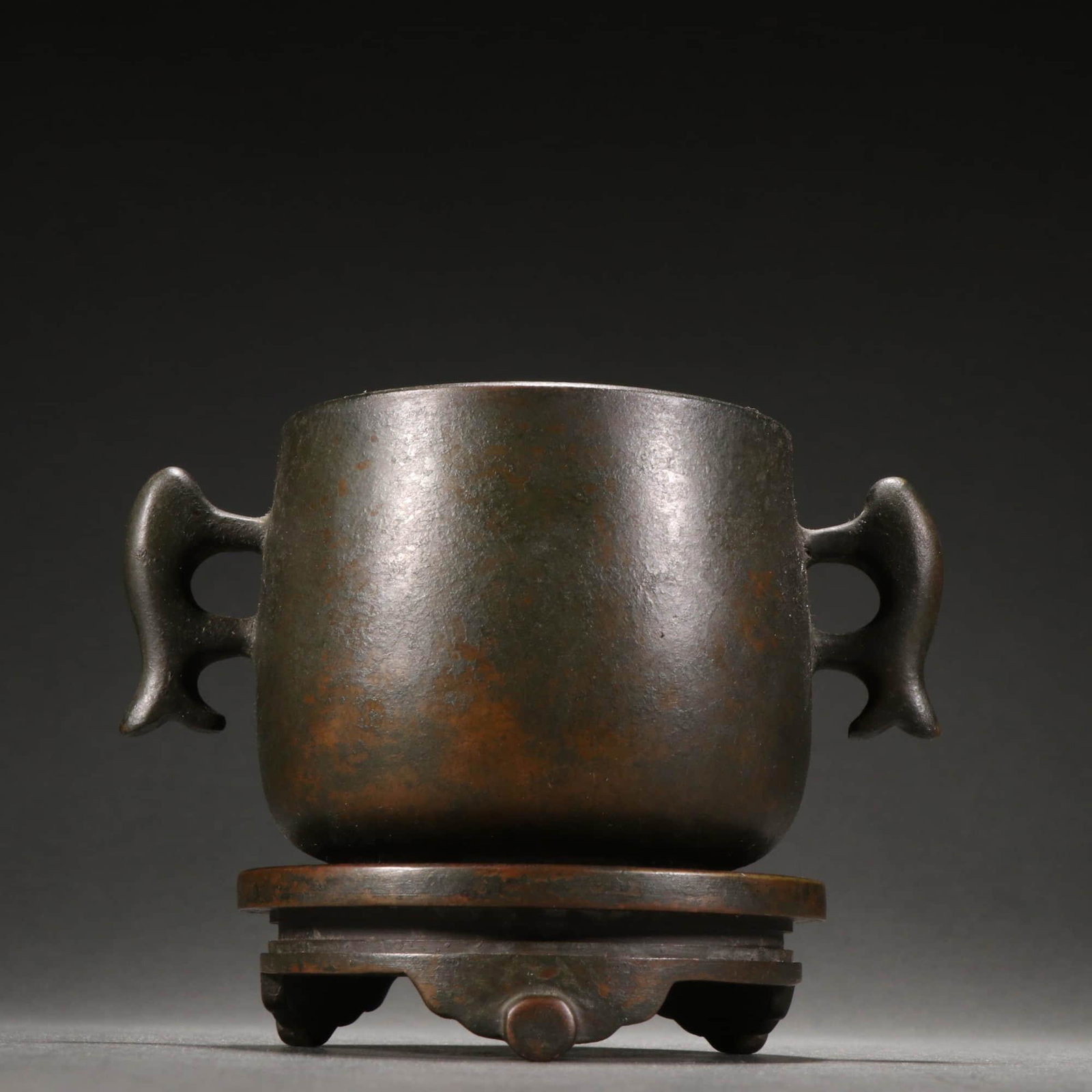 BRONZE DOUBLE-EARED CENSER (1 of 9)