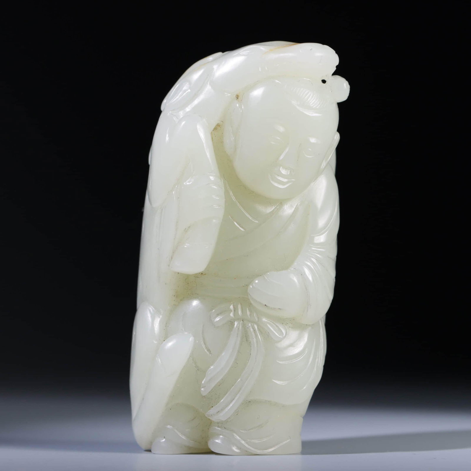 HETIAN JADE BOY ORNAMENT (1 of 9)