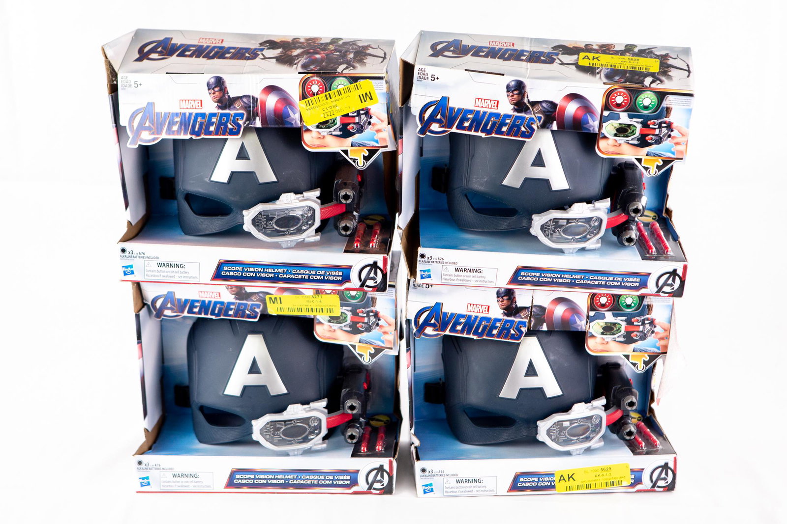 Marvel avengers: lot of 6 Captain America scope Helments