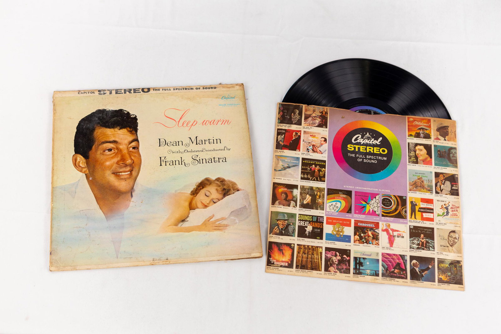 dean martin vinyl album: dean martin and frank sinatra sleep warm vinykl album