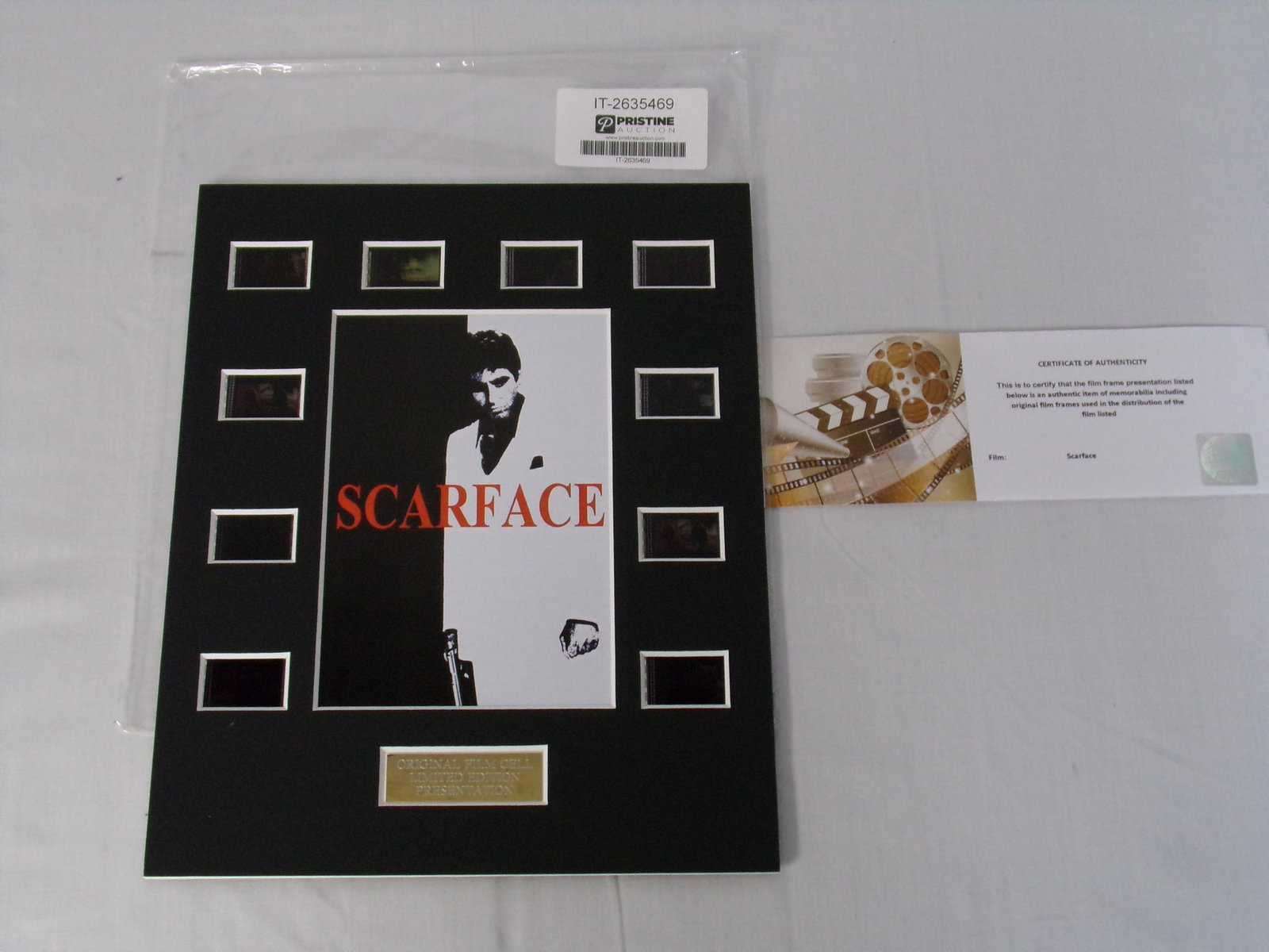 scarface film cell: 10x8 scarface 10 cell film cell w/COA