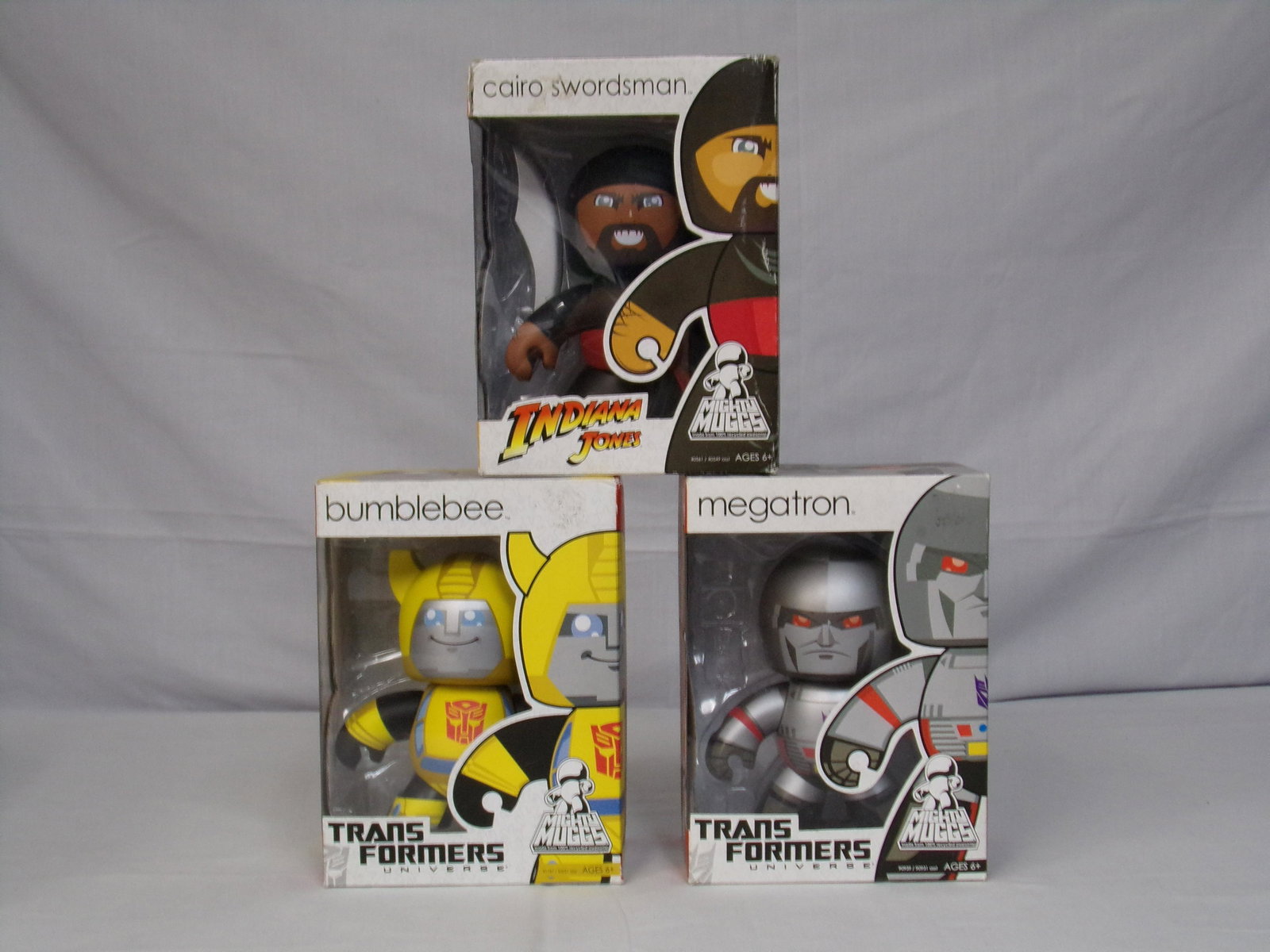 mighty mugs: lot of 3 mighty mugs w/ megatron