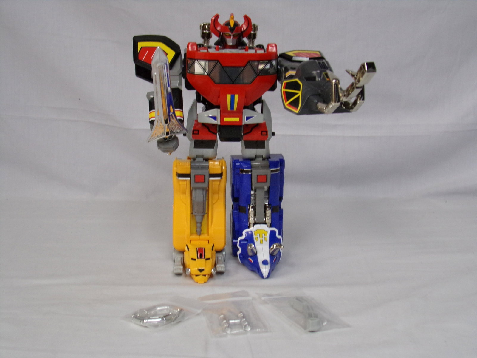 vintage mighty morphing power rangers megazord complete: vtg mmpr megazord w/ extras