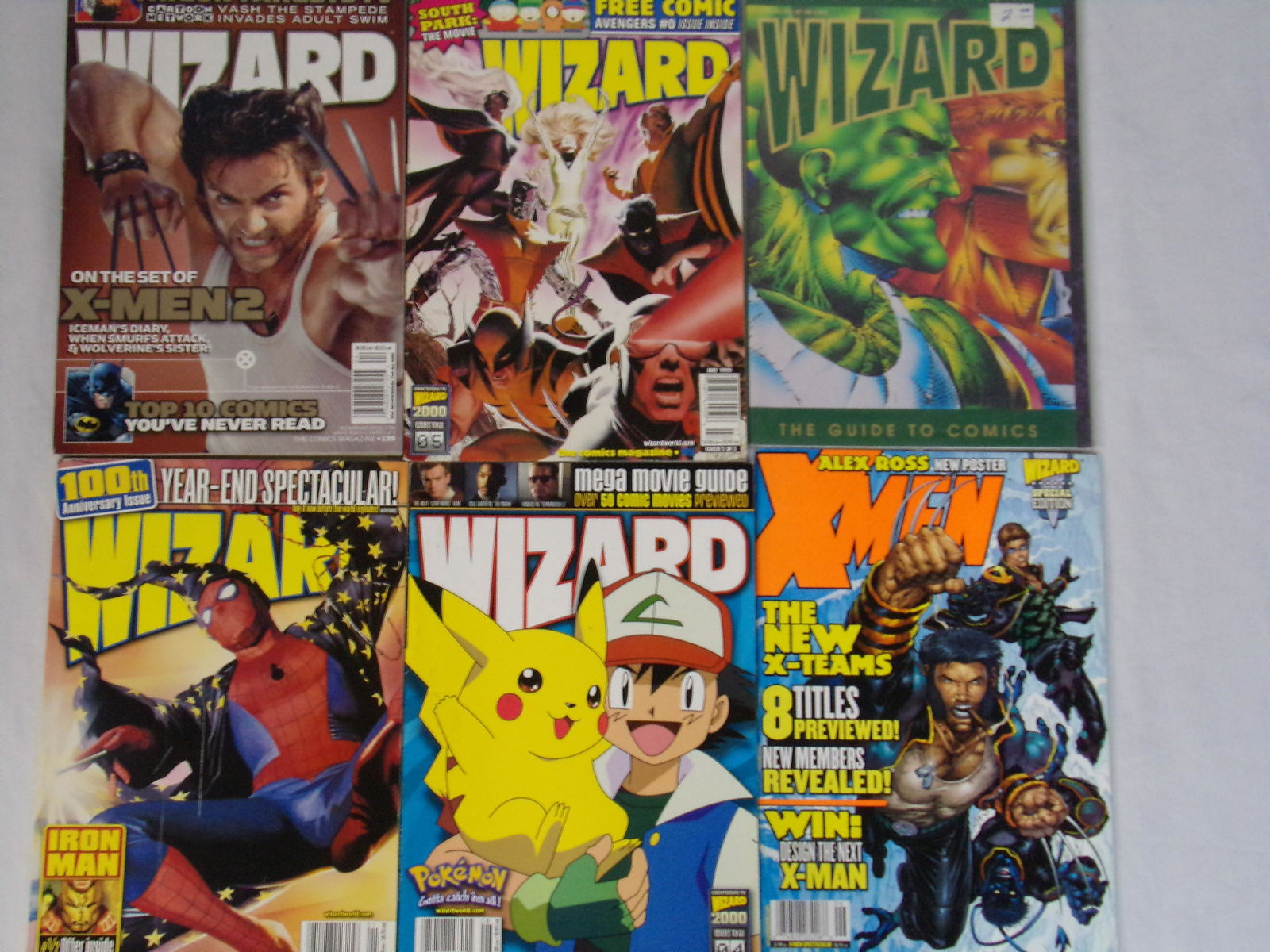 lot of 6 wizard magazines (1 of 4)