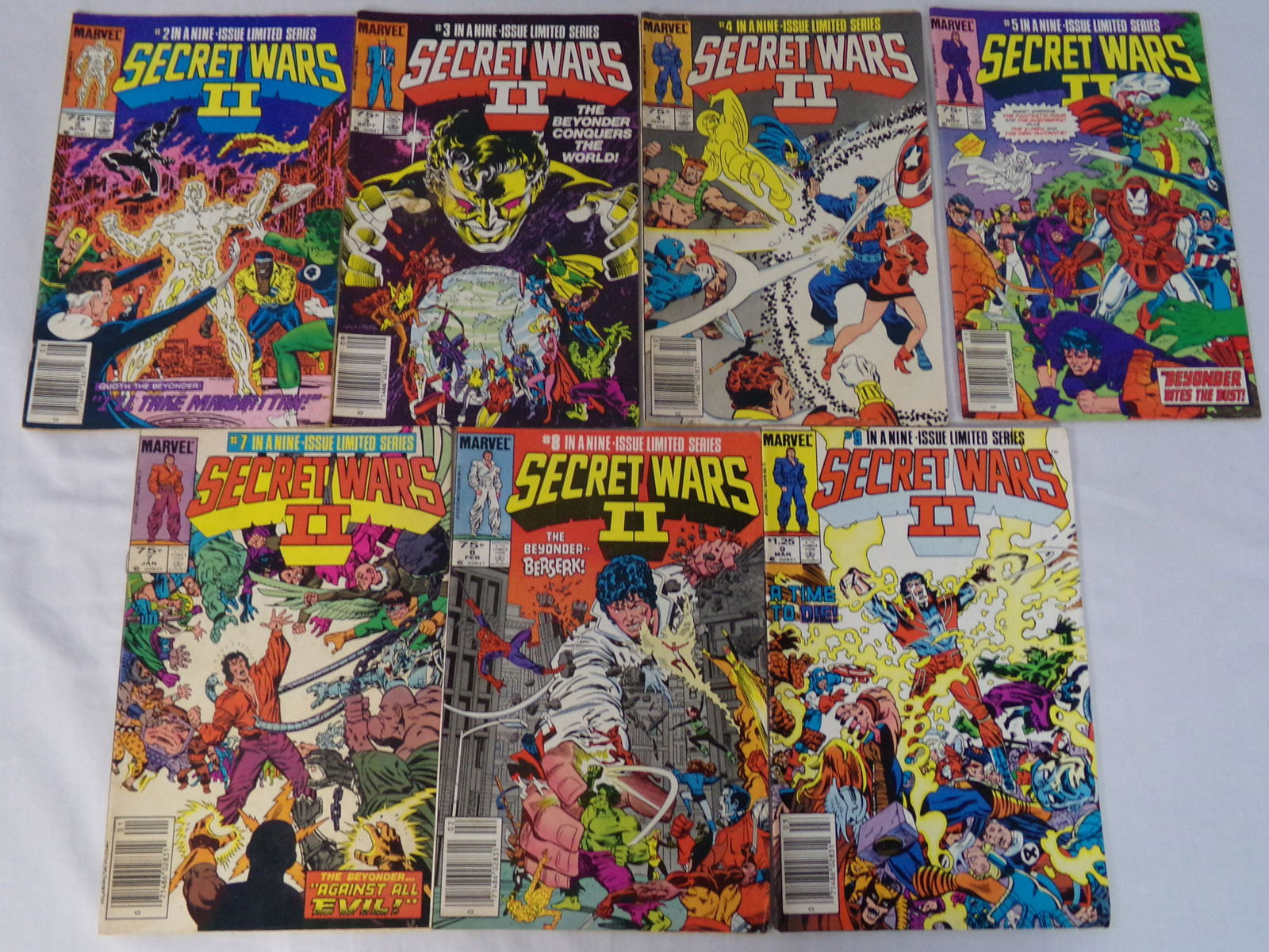 marvel secret wars 2 #2-9 comic books (1 of 4)