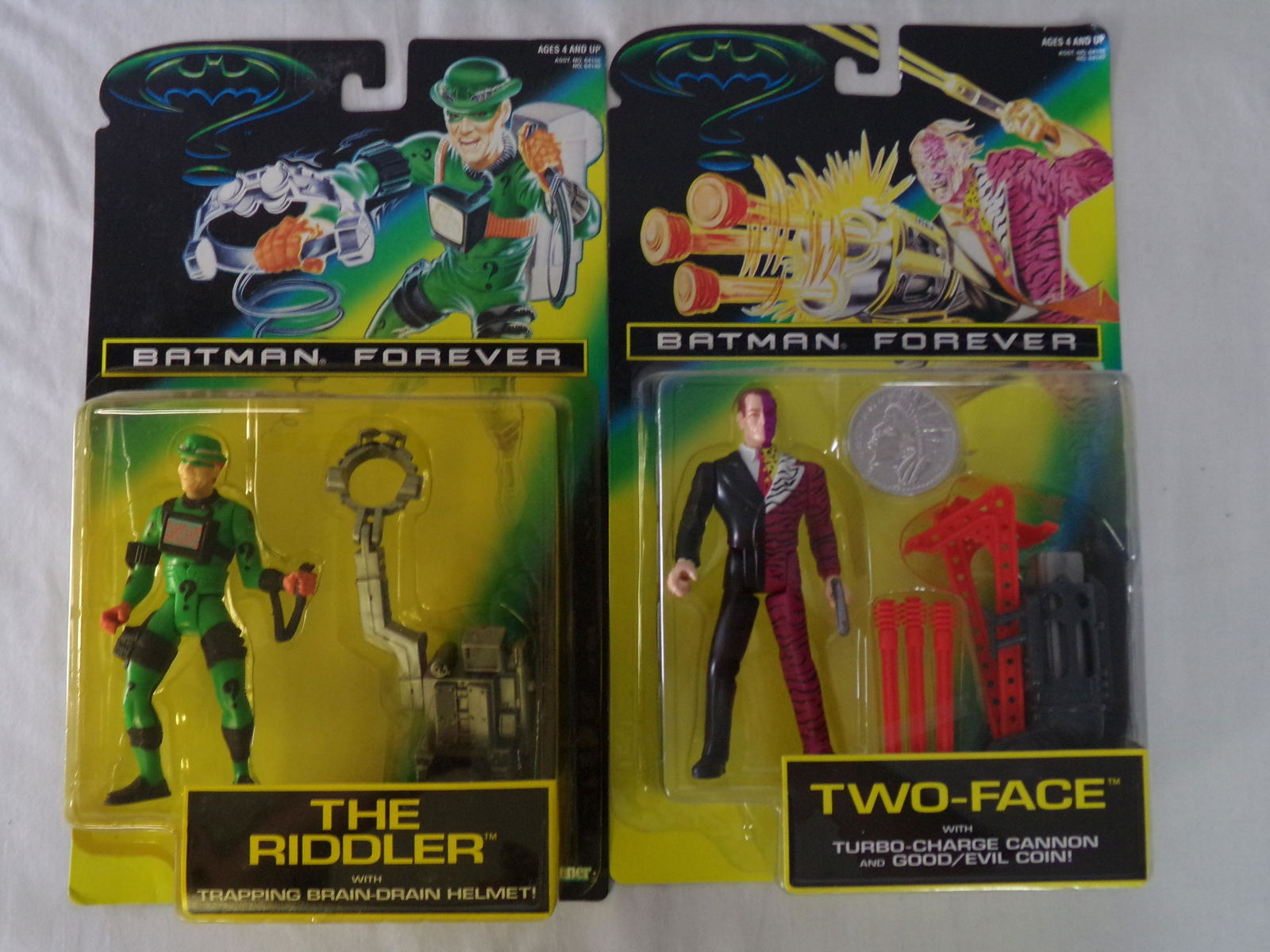 lot of 2 batman action figures w/ the riddler & two (1 of 3)