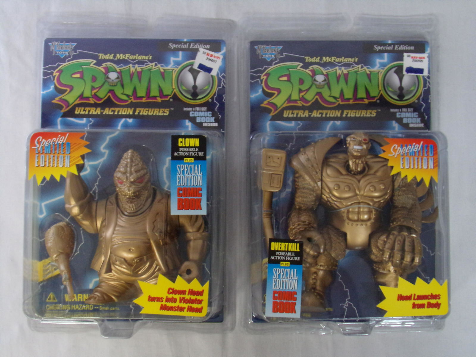 lot of 2 limited edtion spawn golden action figures (1 of 4)