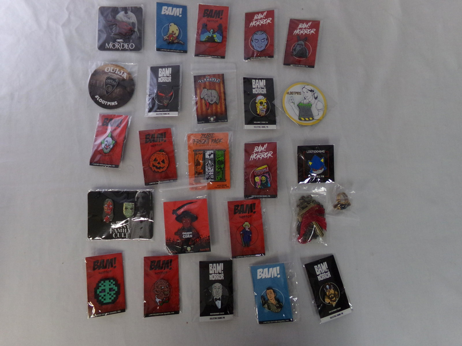 lot of 25 bam box/ loot crate enamel pins 2: lot of 25 bam box/ loot crate enamel pins 2