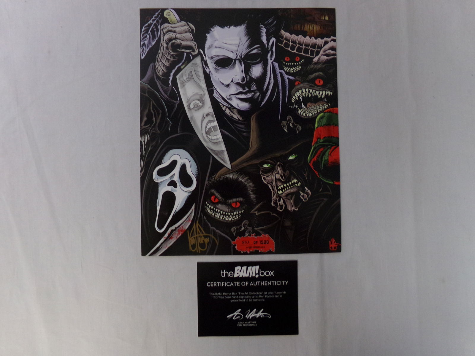 bam box original art signed by artist ''legends 2/3'' (1 of 2)