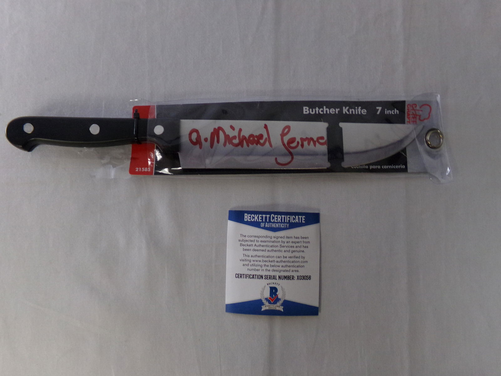 signed prop knife  holloween signed by stuntman for (1 of 2)