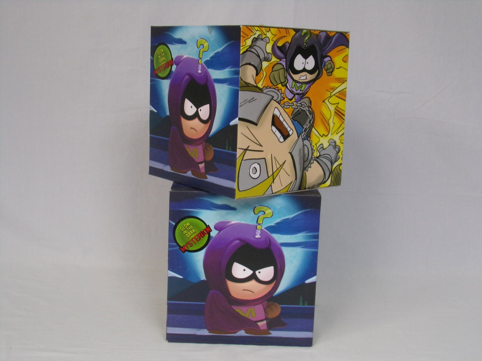 lot of 2 south park the fractured but whole mysterion: lot of 2 south park the fractured but whole mysterion glow in the dark vinyl figures