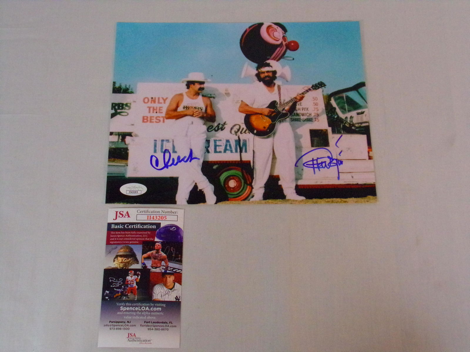 cheech & chong signed picture JSA COA (1 of 7)