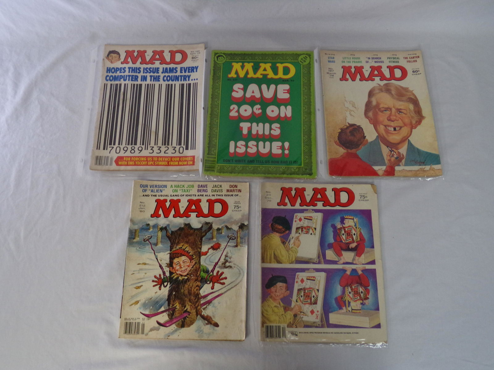 lot of 5 vtg MAD magazine 1 (1 of 1)