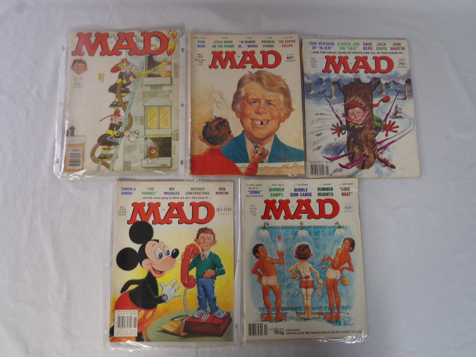 lot of 5 vtg MAD magazine 2 (1 of 1)