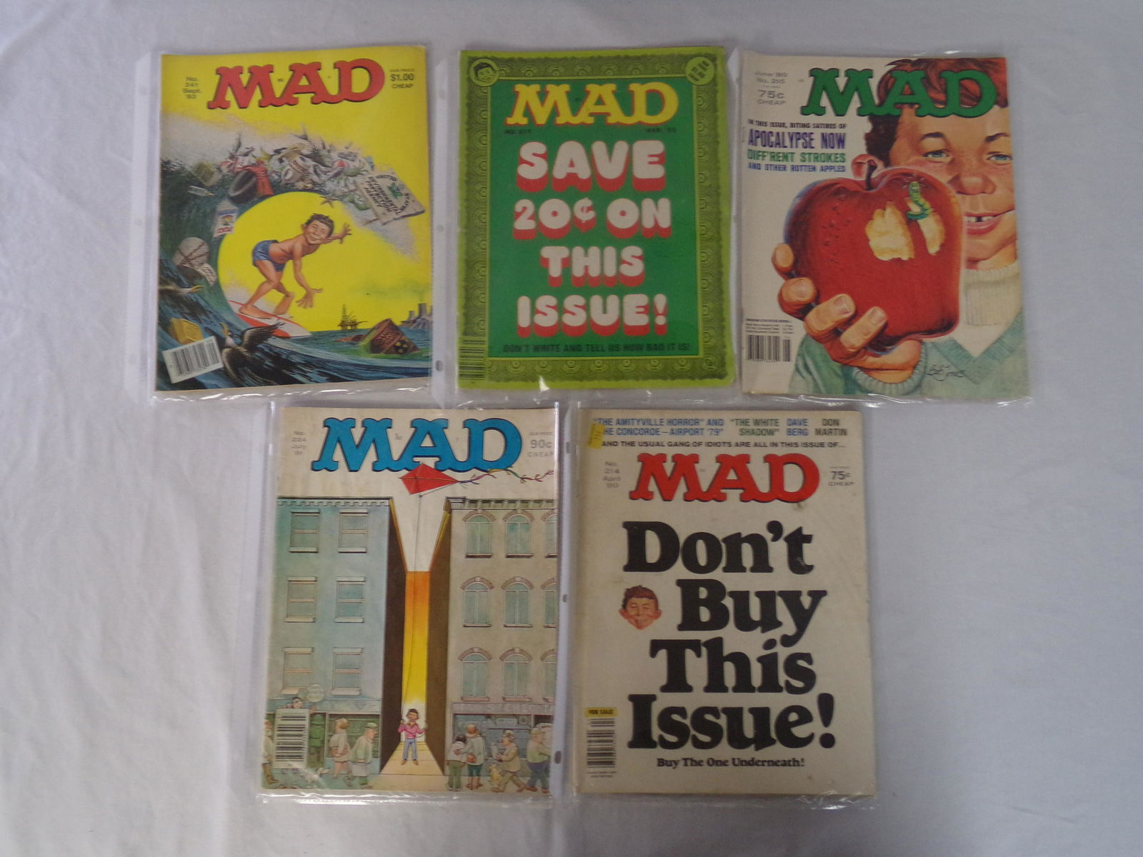 lot of 5 vtg MAD magazine 4 (1 of 1)