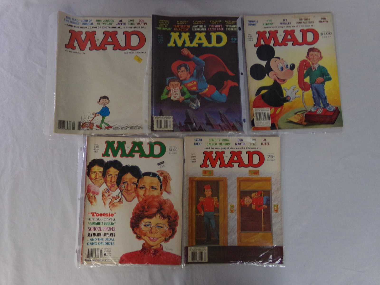 lot of 5 vtg MAD magazine 6: lot of 5 vtg MAD magazine 6