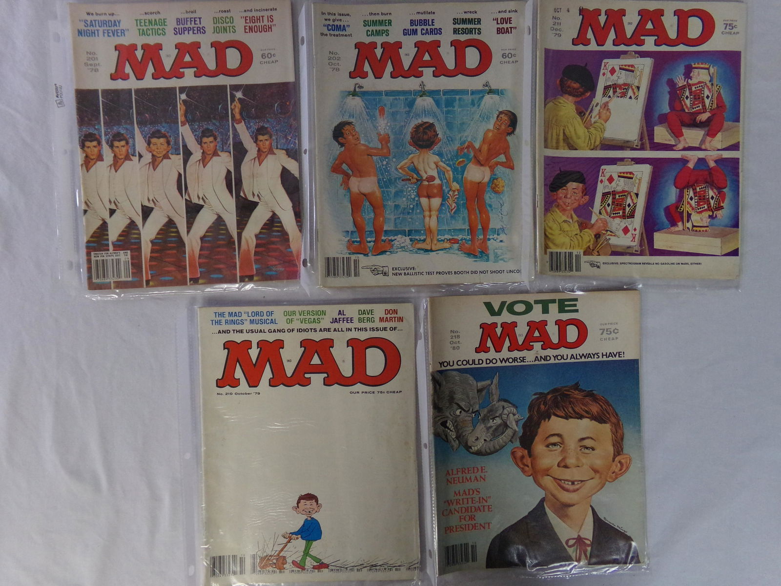 lot of 5 vtg MAD magazine 10 (1 of 1)