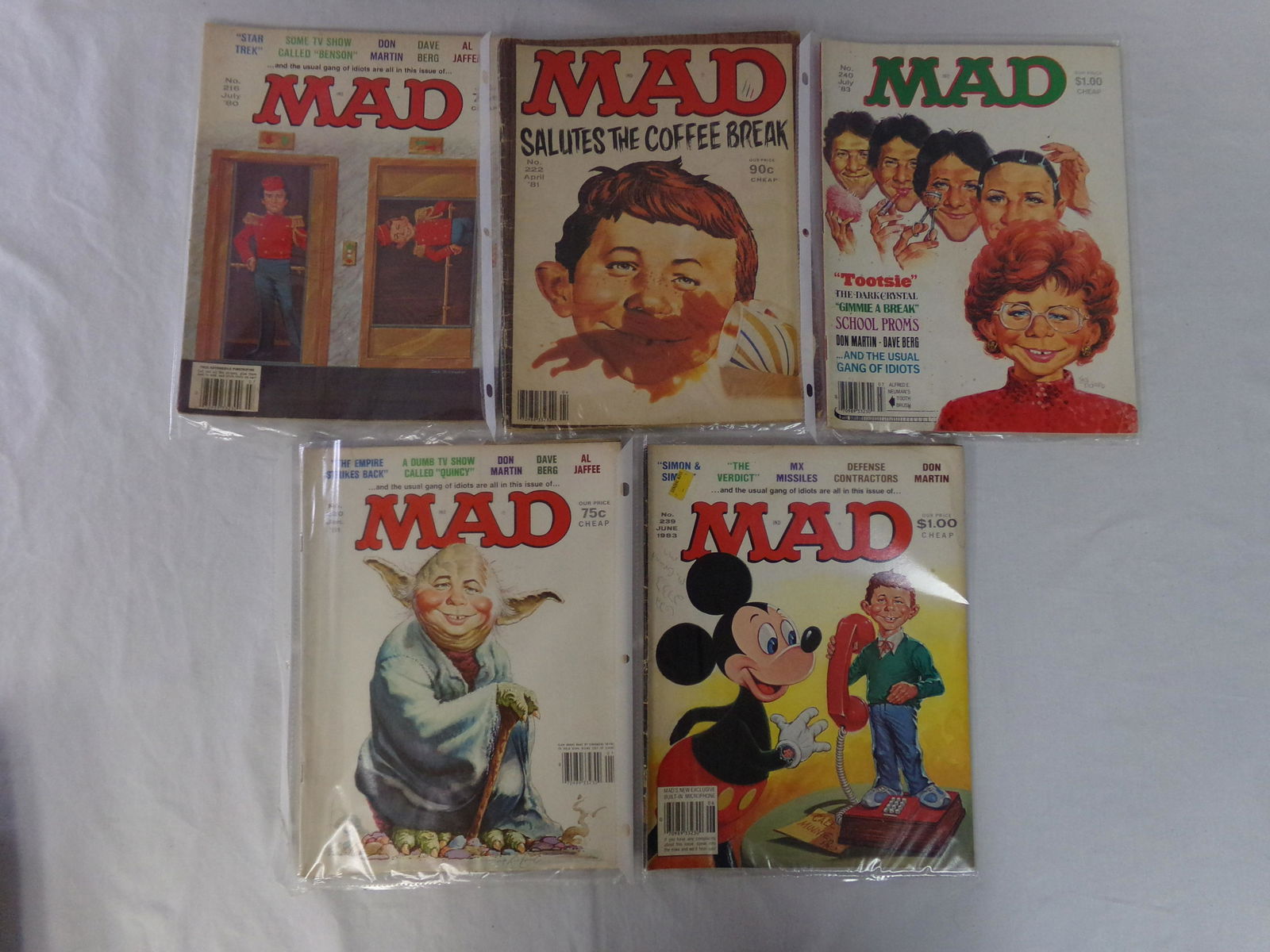 lot of 5 vtg MAD magazine 11 (1 of 1)