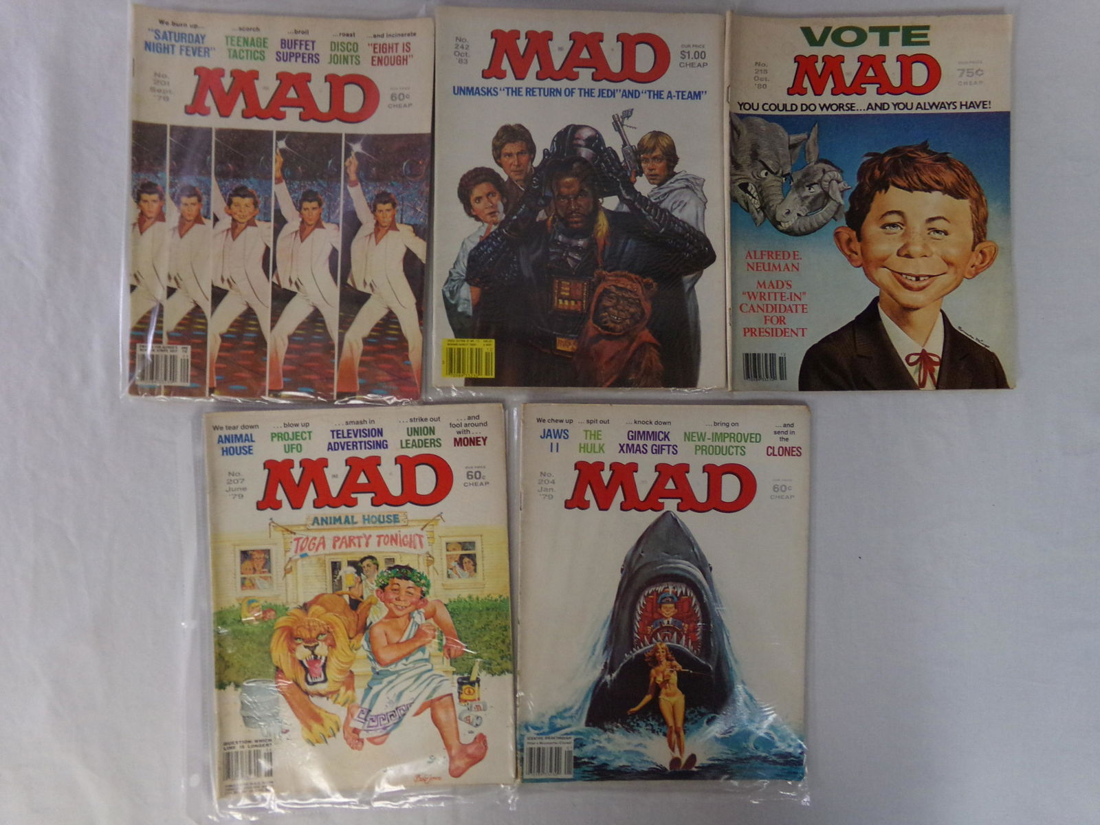 lot of 5 vtg MAD magazine 15 (1 of 1)