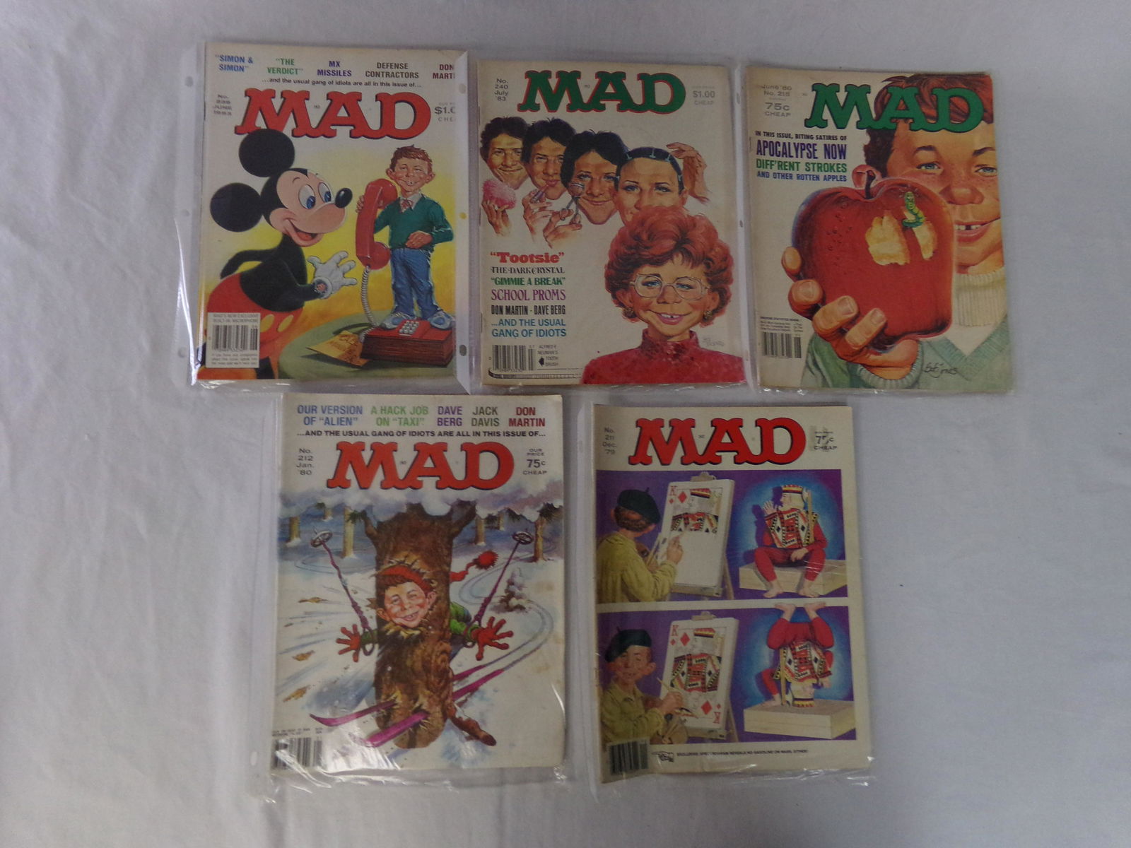 lot of 5 vtg MAD magazine 18 (1 of 1)