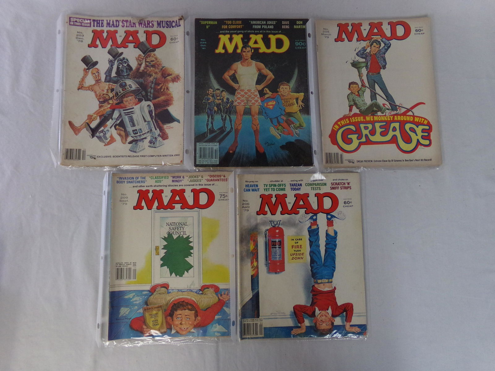 lot of 5 vtg MAD magazine 19 (1 of 1)