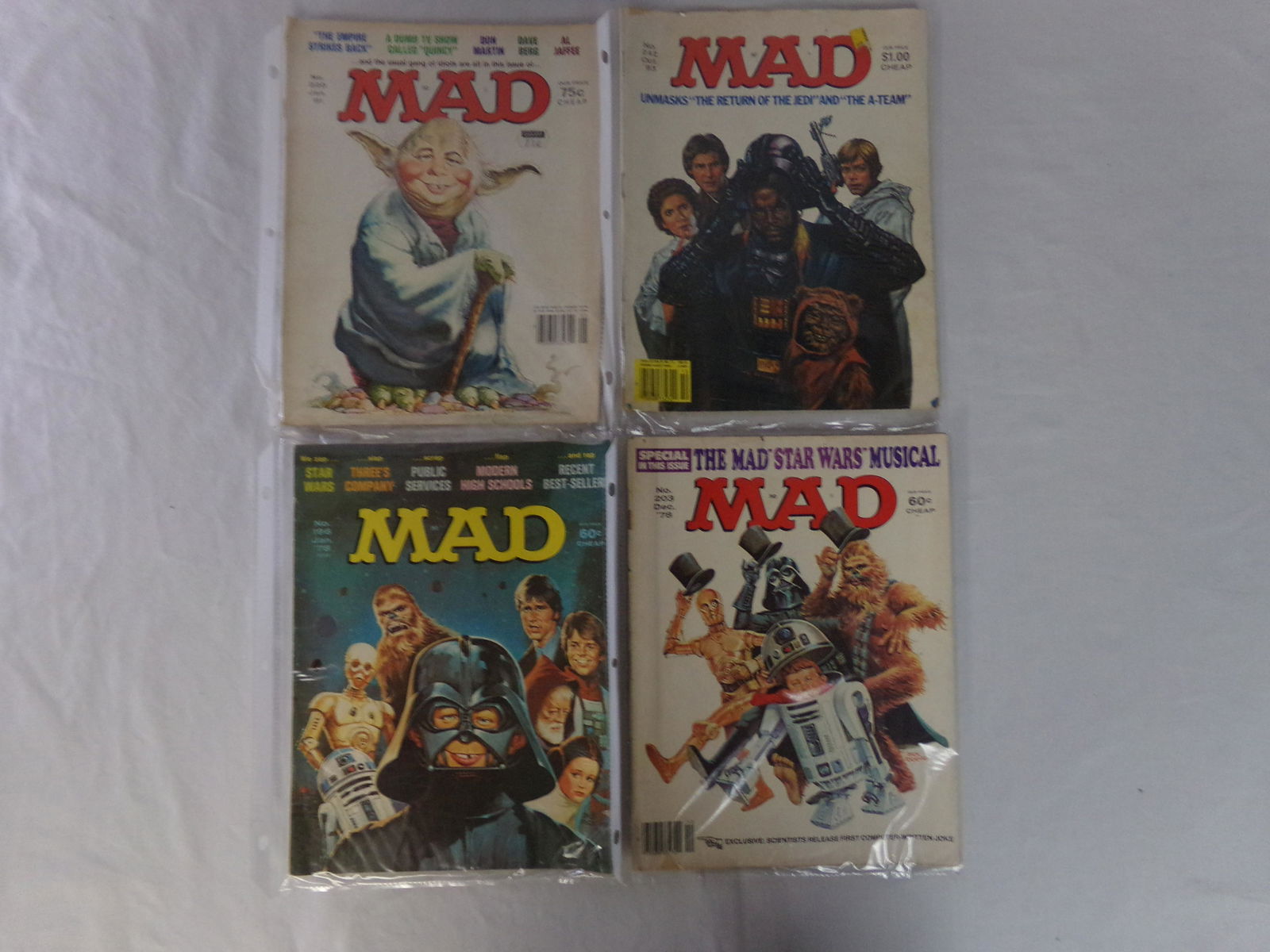 lot of 4 mad magazines star wars covers (1 of 1)