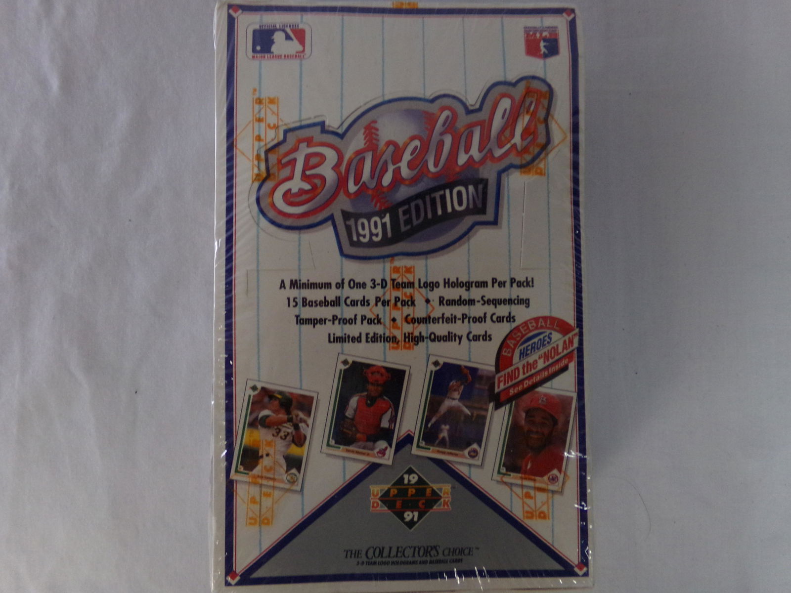 sealed upper deck 1991 baseball cards (1 of 2)