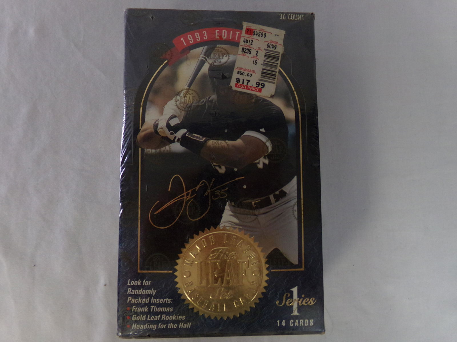sealed the leaf series 1 1993 baseball cards (1 of 3)