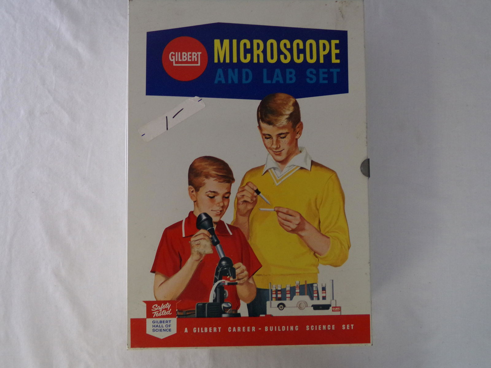 1960s gibert microscope and lab set incomplete (1 of 4)