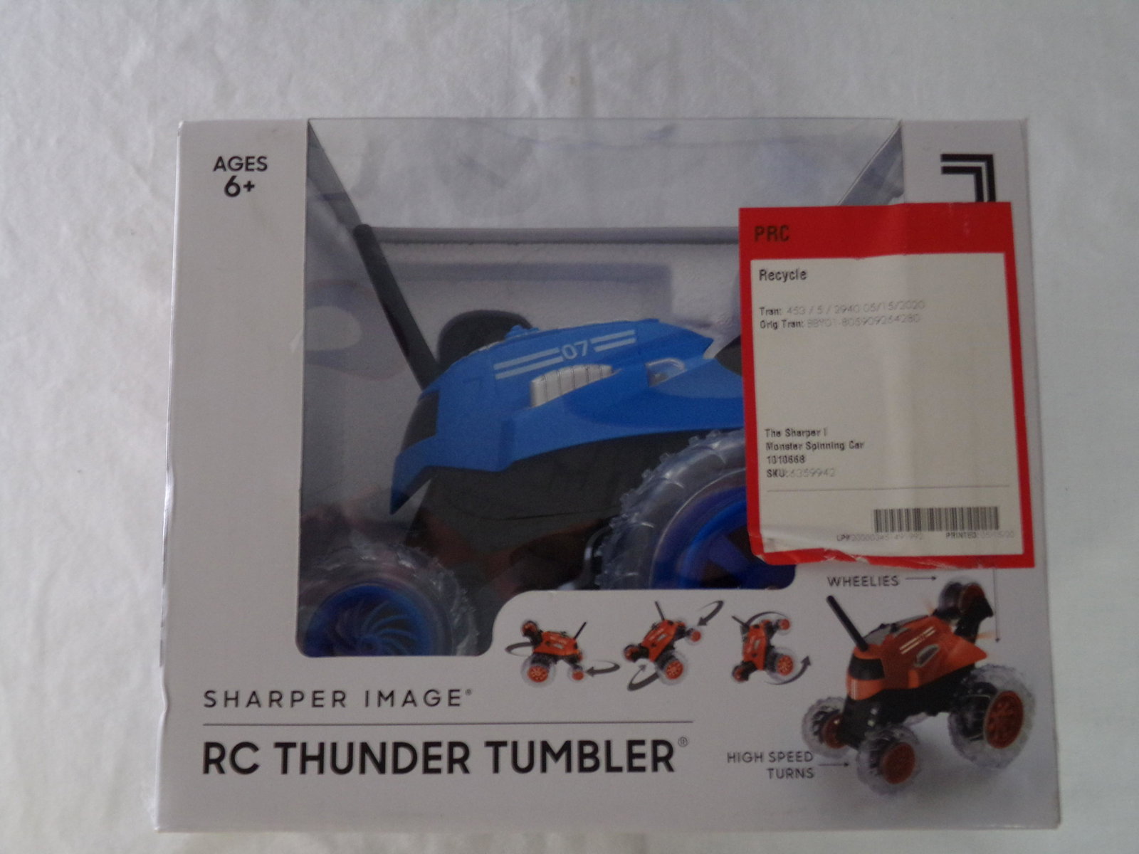 sharper image r/c thunder tumbler: sharper image r/c thunder tumbler