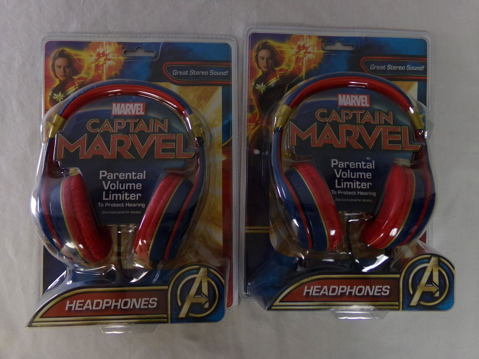 lot of 2 captain marvel headphones (1 of 3)