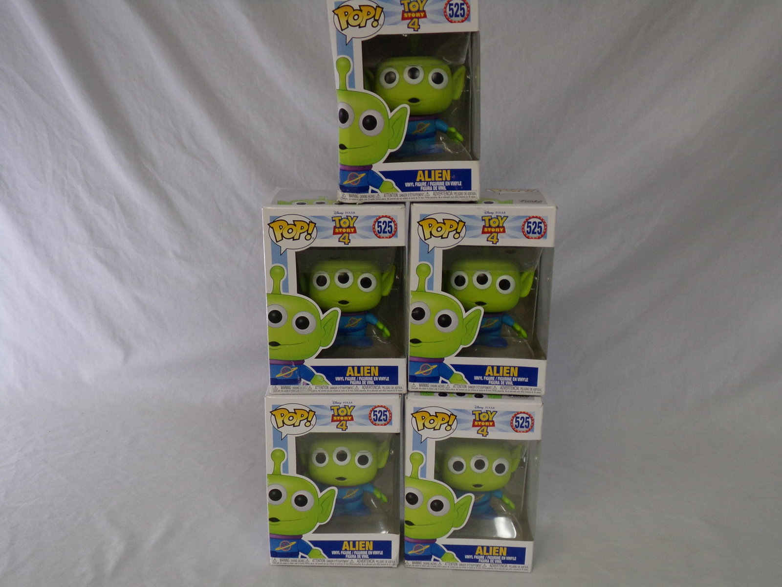 lot of 5 toy story alien funko pops box damage 3: lot of 5 toy story alien funko pops box damage 3