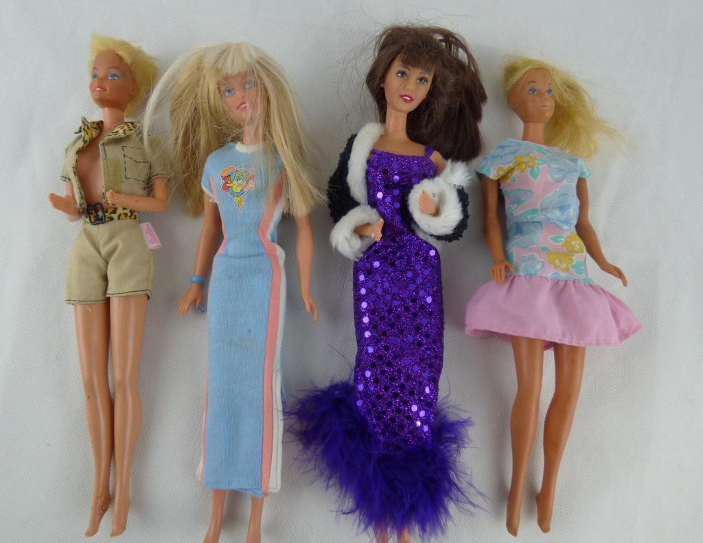 Barbie Dolls including early Japanese Made: Group of Vintage Barbies including Made in Japan Barbie