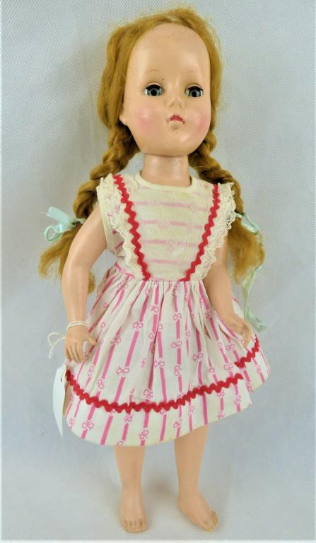 1950's R+B Arranbee Nanette Doll: 1950's R+B Arranbee Nanette Doll. Hard Plastic. Condition: Good