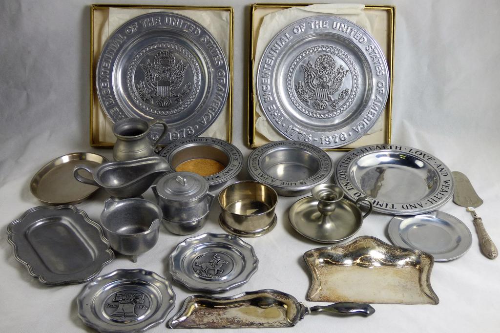 Pewter Tableware Assortment- Alco, Wilton (1 of 6)