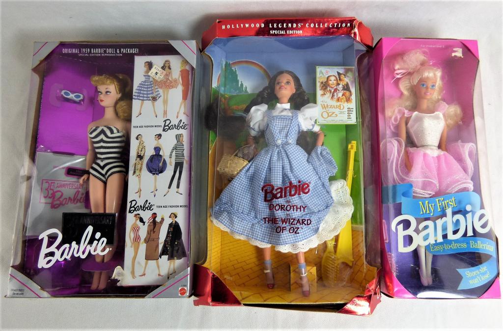 Lot of 3 Vintage Barbie Dolls in Boxes (1 of 4)