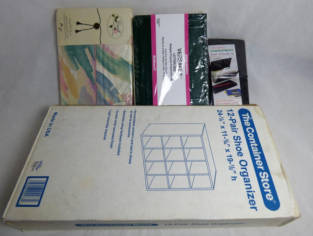 12 Pair Shoe Organizer , Versafile & Pocket File (1 of 1)