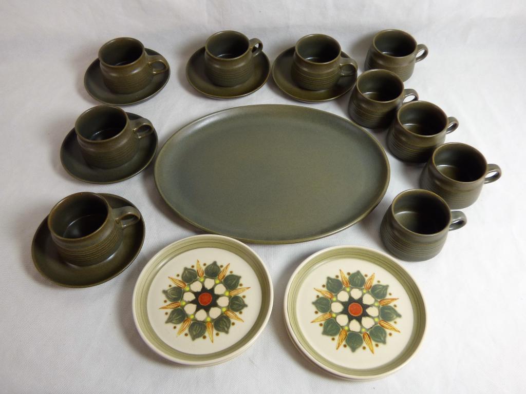 Mid Century Denby Langley Sherwood Pottery: Mid Century Denby Langley Sherwood Pottery. Made in England. Condition: good