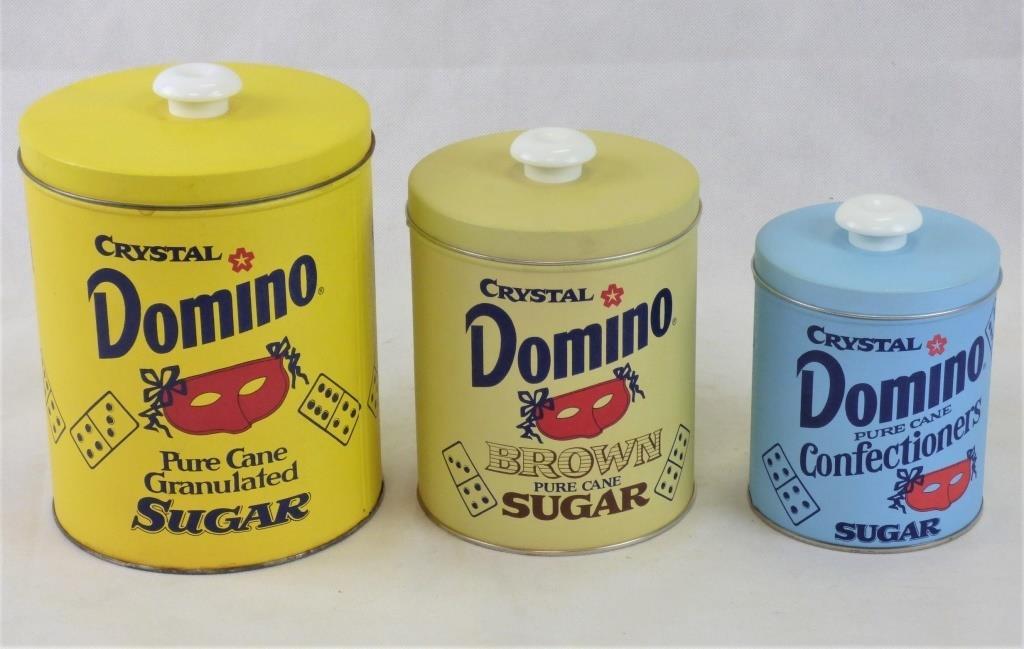 Domino Sugar Advertising Tin Canisters (1 of 3)