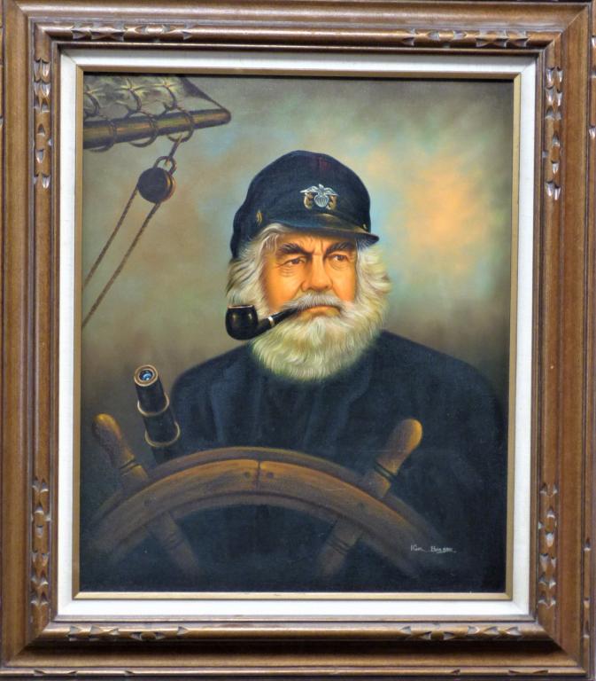 Kim Benson. Sea Captain Oil Painting (1 of 2)
