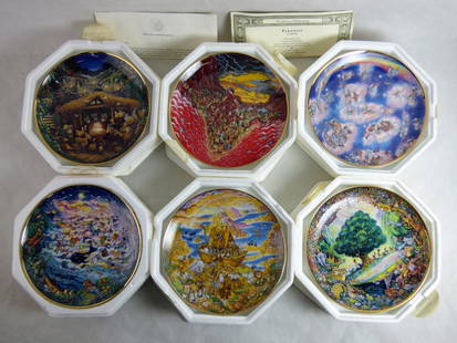 Bill Bell Collector Plates by Franklin Mint: Set of 6 Bill Bell Collector Plates by Franklin Mint. Condition: Good, all come with original packagings