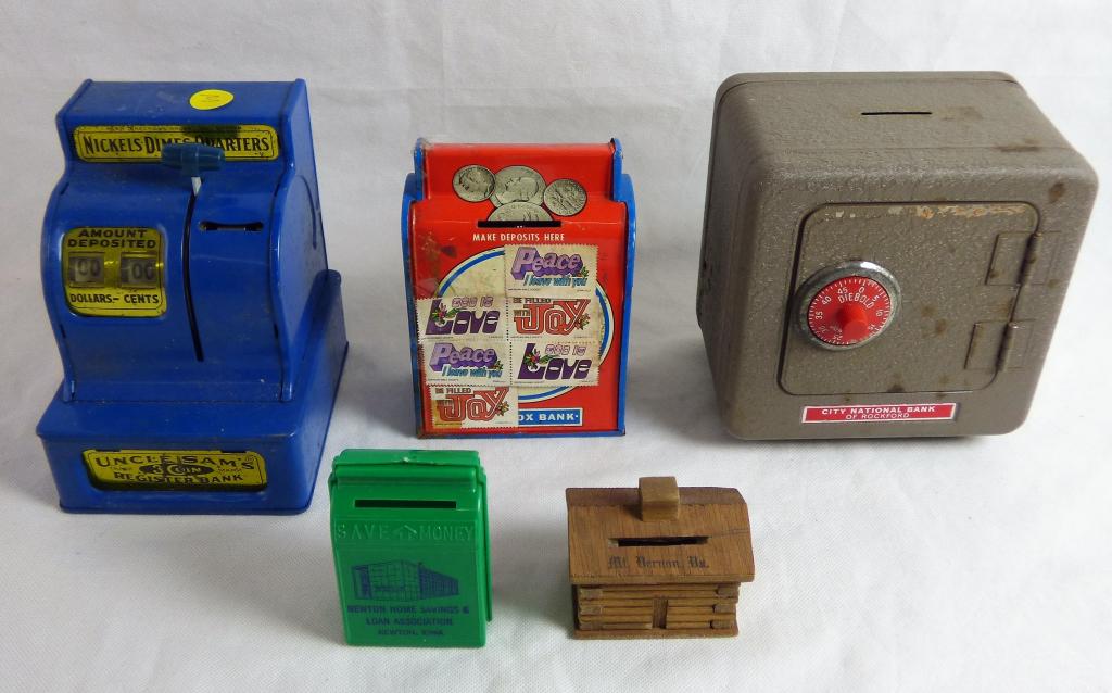 Uncle Sam's Coin Register Bank, Safe & Stamp Dispn (1 of 6)