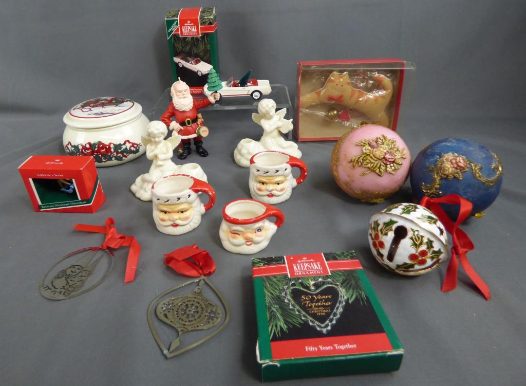 Vintage Christmas Ornaments- Wax, Keepsakes (1 of 6)