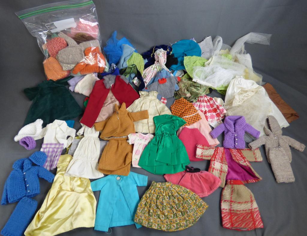 Large Lot of Vintage Doll Clothes- Barbie, Ginny (1 of 8)