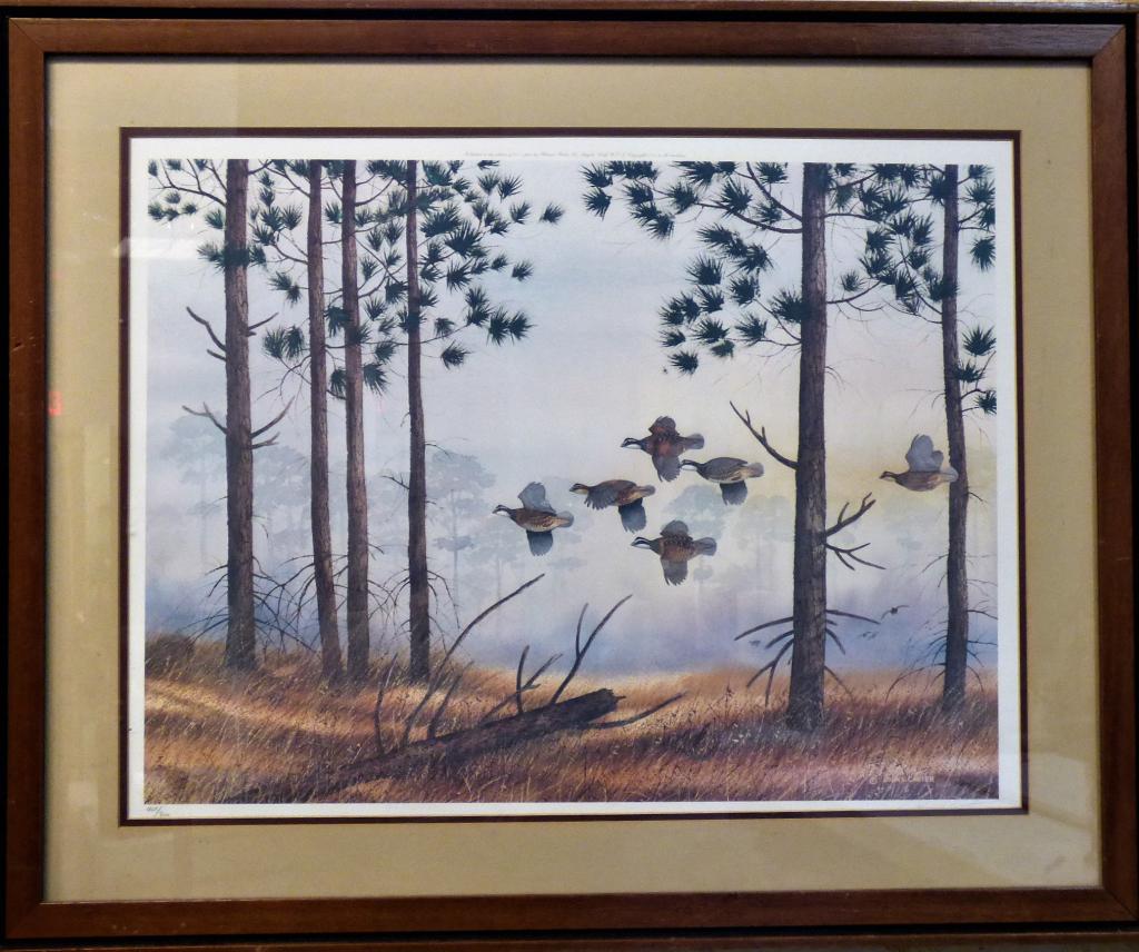 John L. Carter "Covey Rise" LE Signed Lithograph (1 of 4)