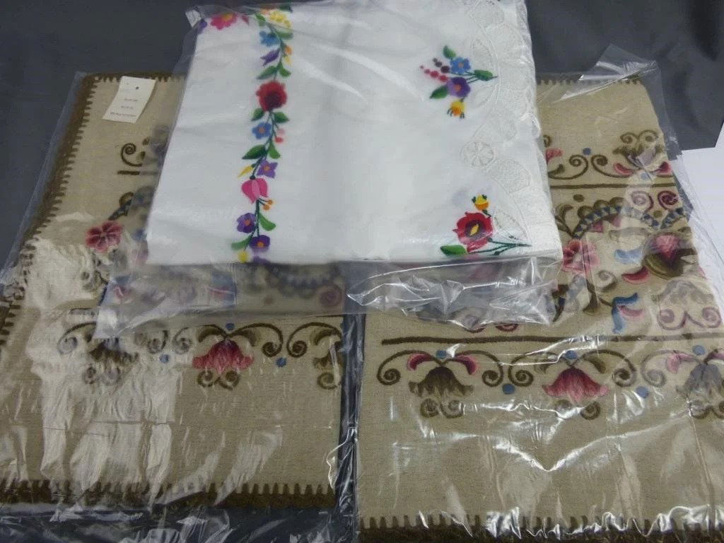 Hungary Folk Embroidery Tablecloth & Pillow Cases (1 of 8)